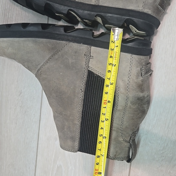 Sorel Women Ankle Hidden Wedge Leather Boots Shoes Sz 11 - Picture 10 of 12